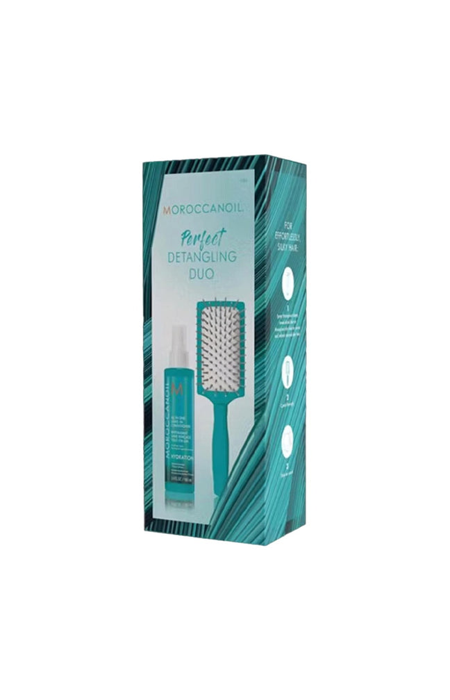 Coffret spray démêlant & brosse - Huile d'argan - 160 ml