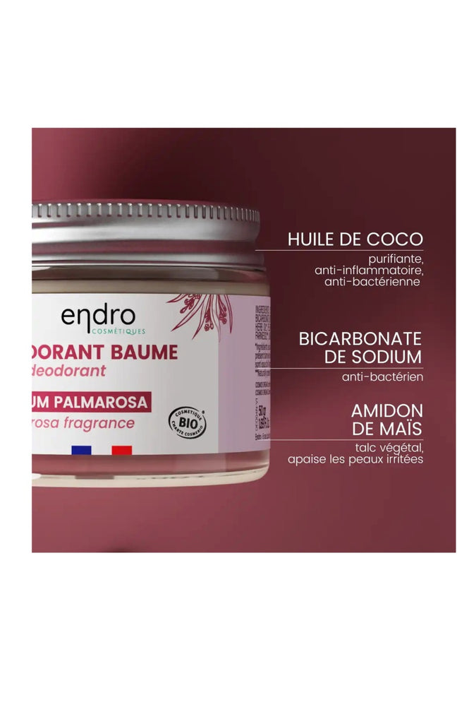Déodorant baume bio - Palmarosa - Corps - 50 ml