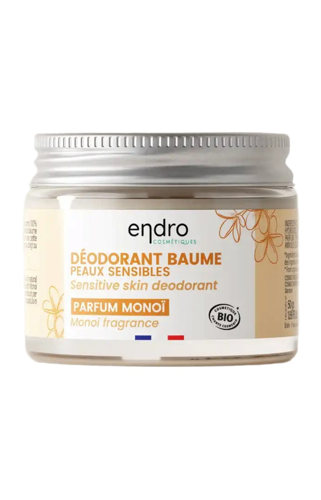 Déodorant baume peaux sensibles bio - Monoï - Corps - 50 ml