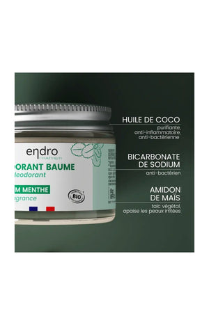 Déodorant baume bio - Menthe - Corps - 50 ml