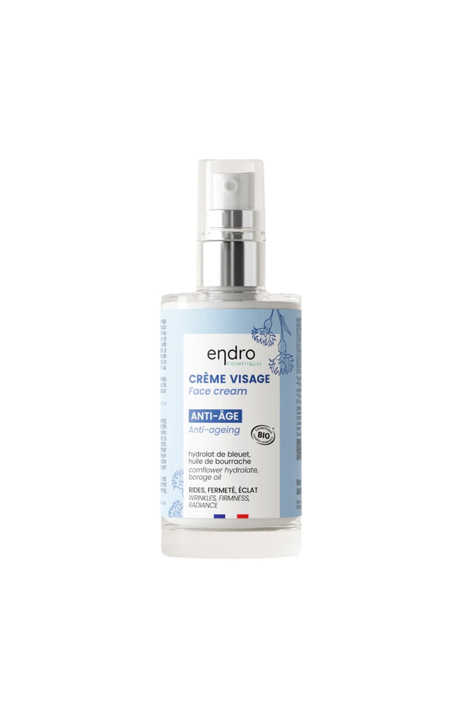Crème anti-âge bio - Bourrache & bleuet - Visage - 50 ml