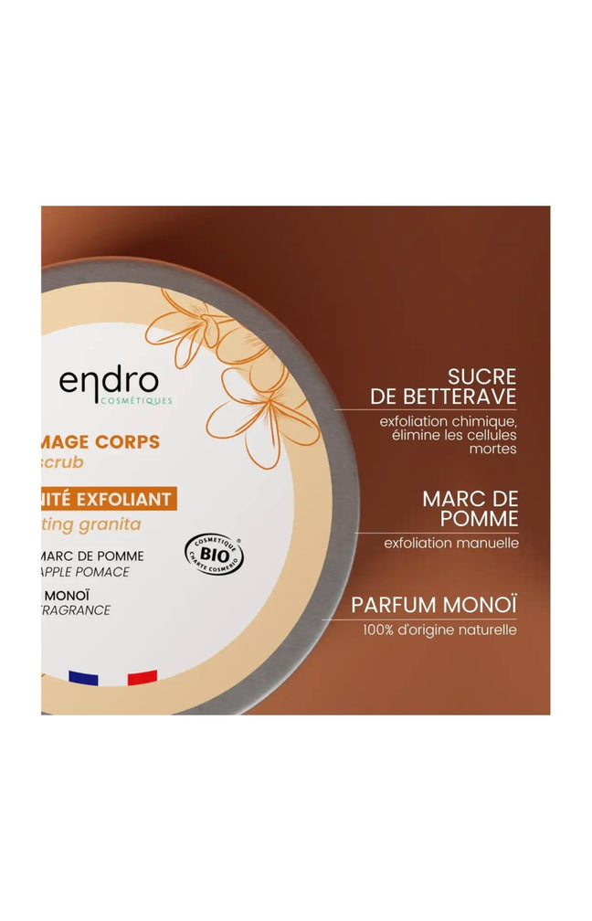 Gommage bio - Monoï - Corps - 200 ml