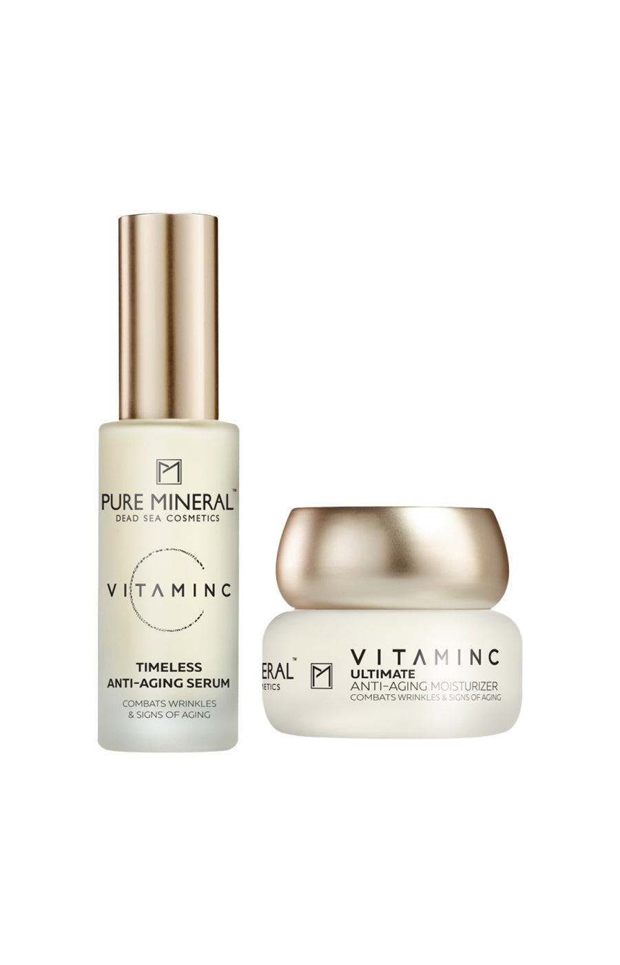 Duo anti-âge sérum & crème - Vitamine C - Peaux matures