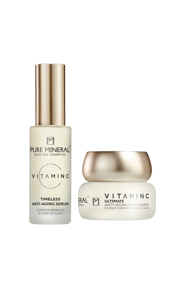 Duo anti-âge sérum & crème - Vitamine C - Peaux matures