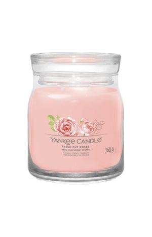 Bougie jarre - Roses coupées - Moyen modèle - 368 g