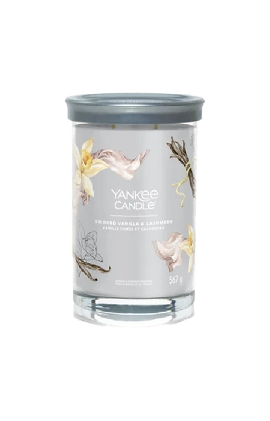 Bougie gobelet - Signature vanille fumé & cachemire - Grand modèle - 576 g