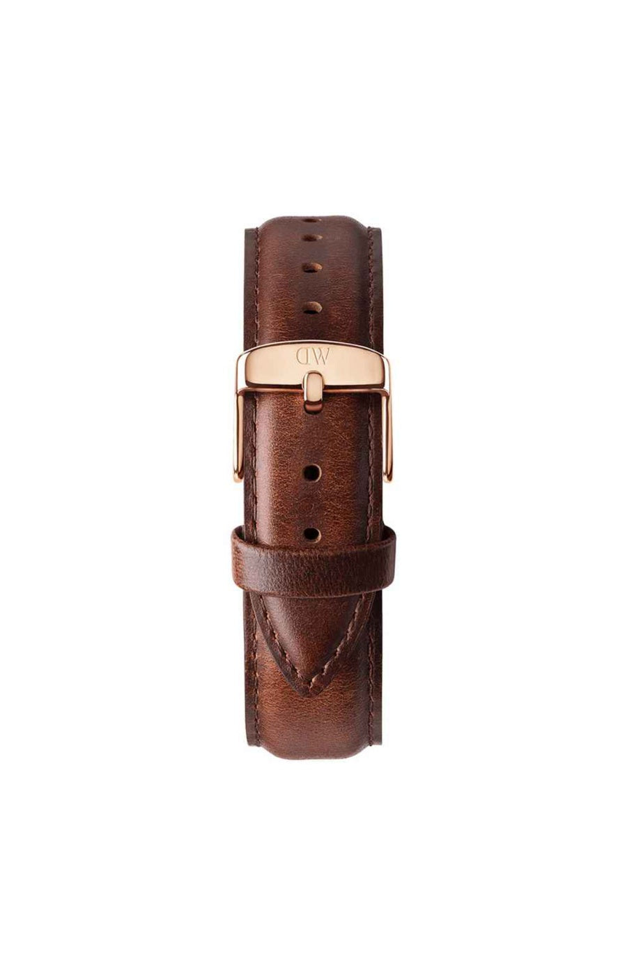 Montre quartz - Plaqué or & cuir marron - Homme