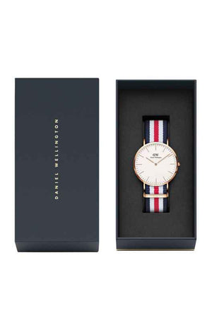 Montre quartz - Acier inoxydable & polyester - Homme