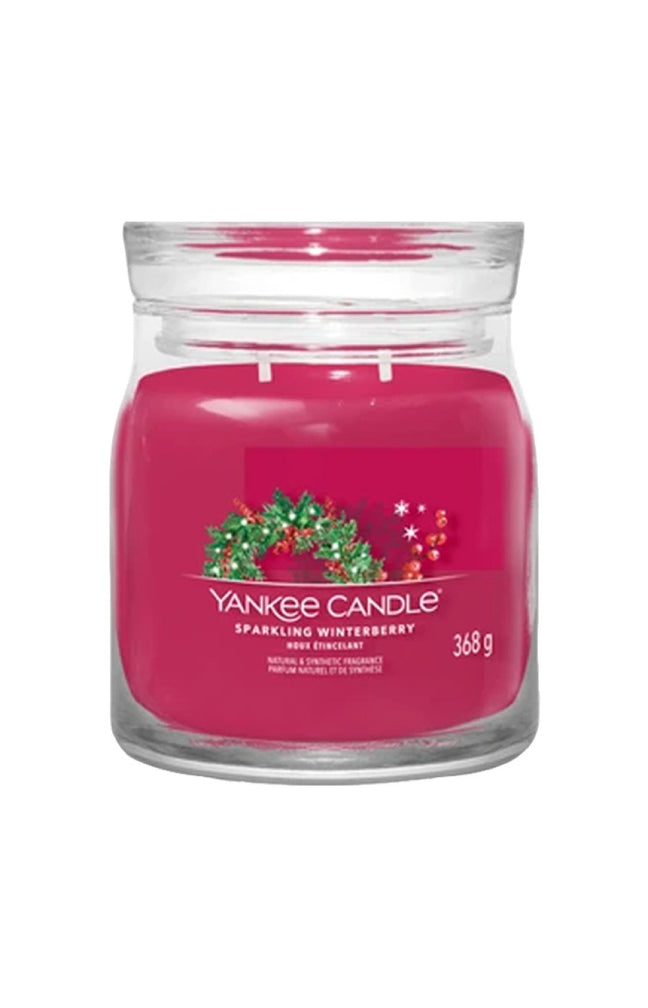 Bougie jarre - Houx étincelant - Modèle medium - 368 g