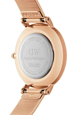 Montre quartz - Acier inoxydable & nacre rose - Femme