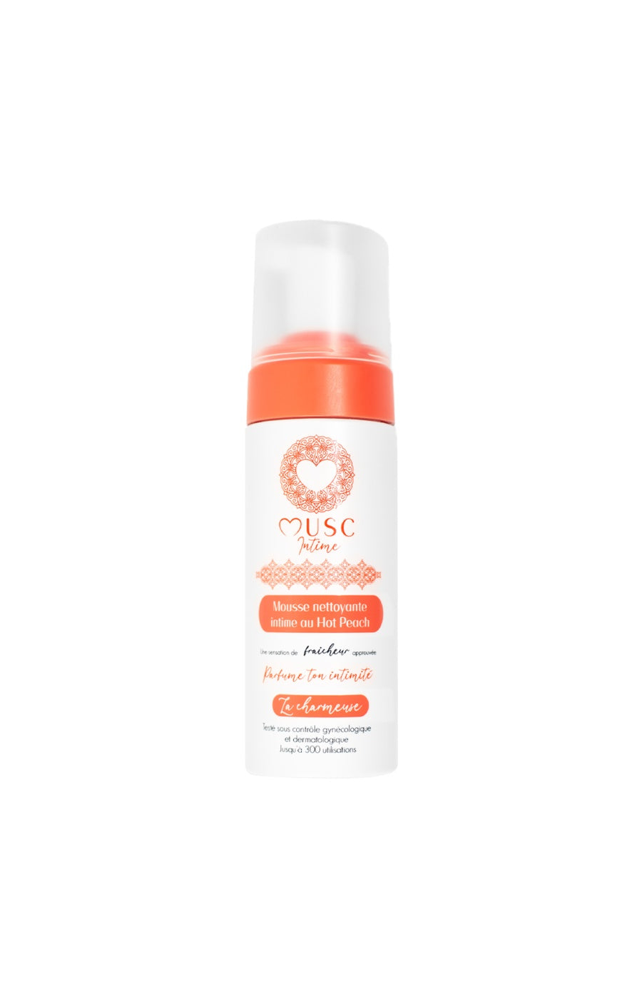 Mousse nettoyante intime - La Charmeuse - Pêche - 150 ml