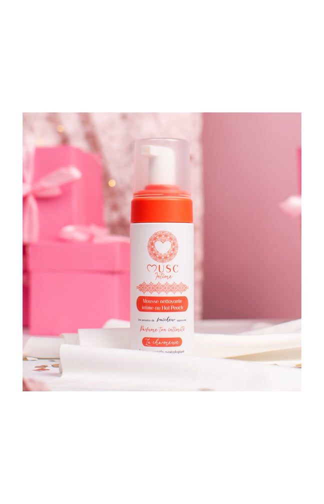 Mousse nettoyante intime - La Charmeuse - Pêche - 150 ml
