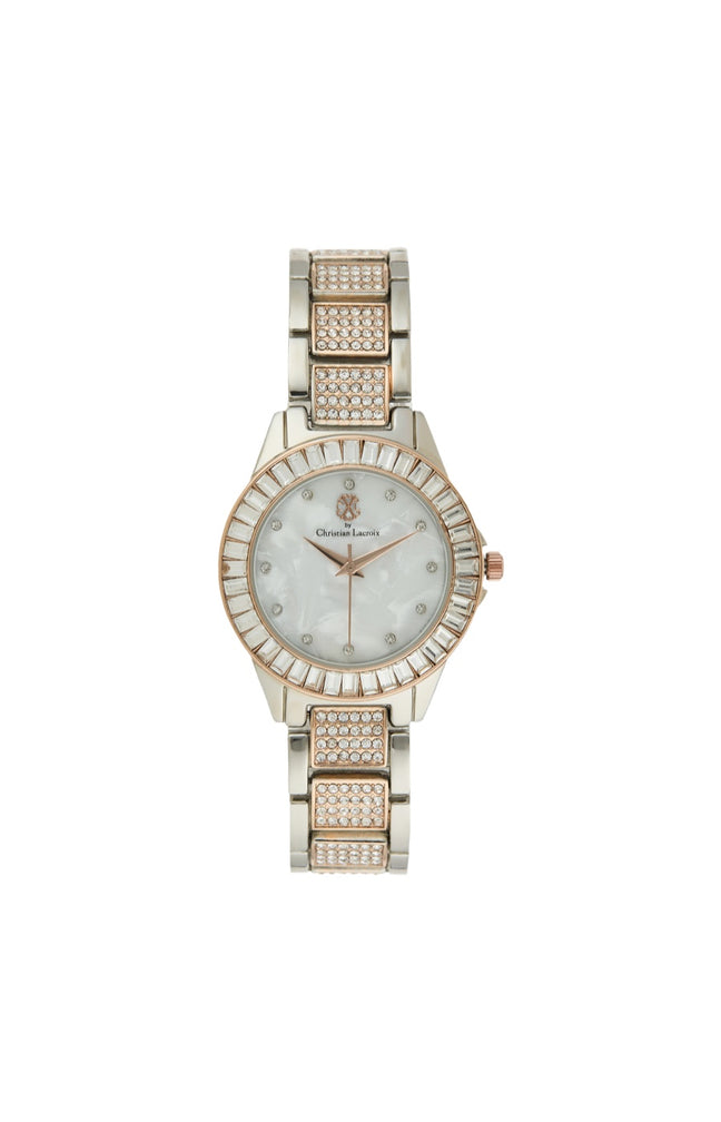 Montre à quartz - Alliage doré & argenté