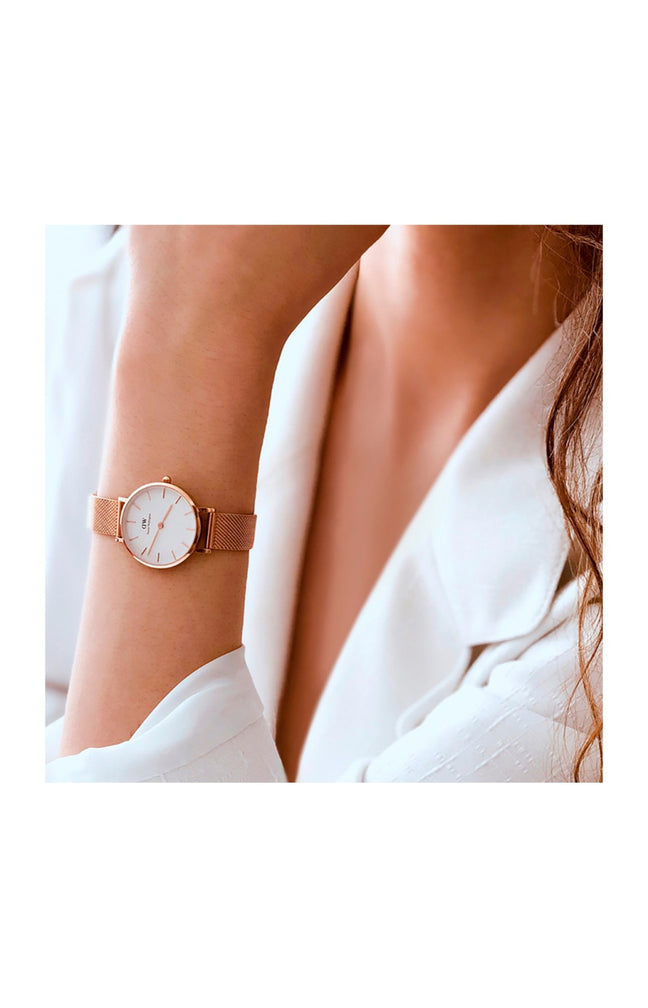 Montre à quartz - Acier inoxydable doré rose - Femme