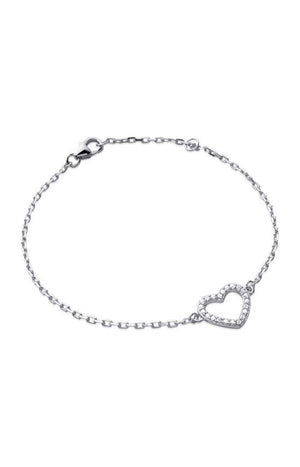 Bracelet - Argent 925/1000 rhodié & oxyde de zirconium