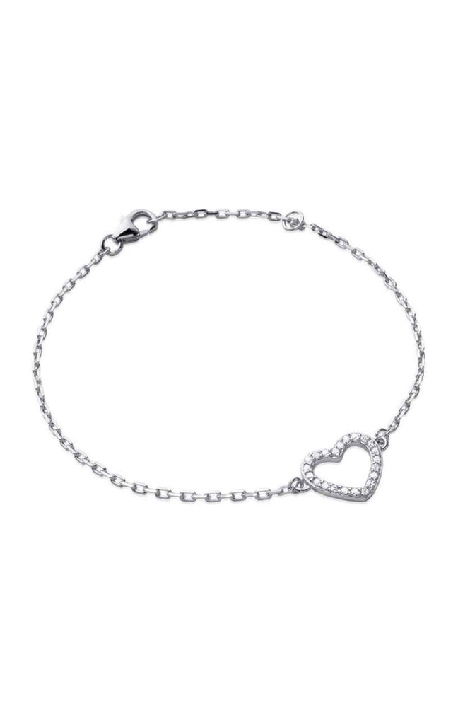 Bracelet - Argent 925/1000 rhodié & oxyde de zirconium