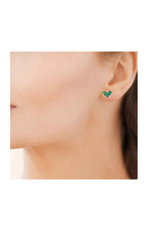 Boucles d'oreilles - Argent 925/1000 rhodié & oxyde de zirconium