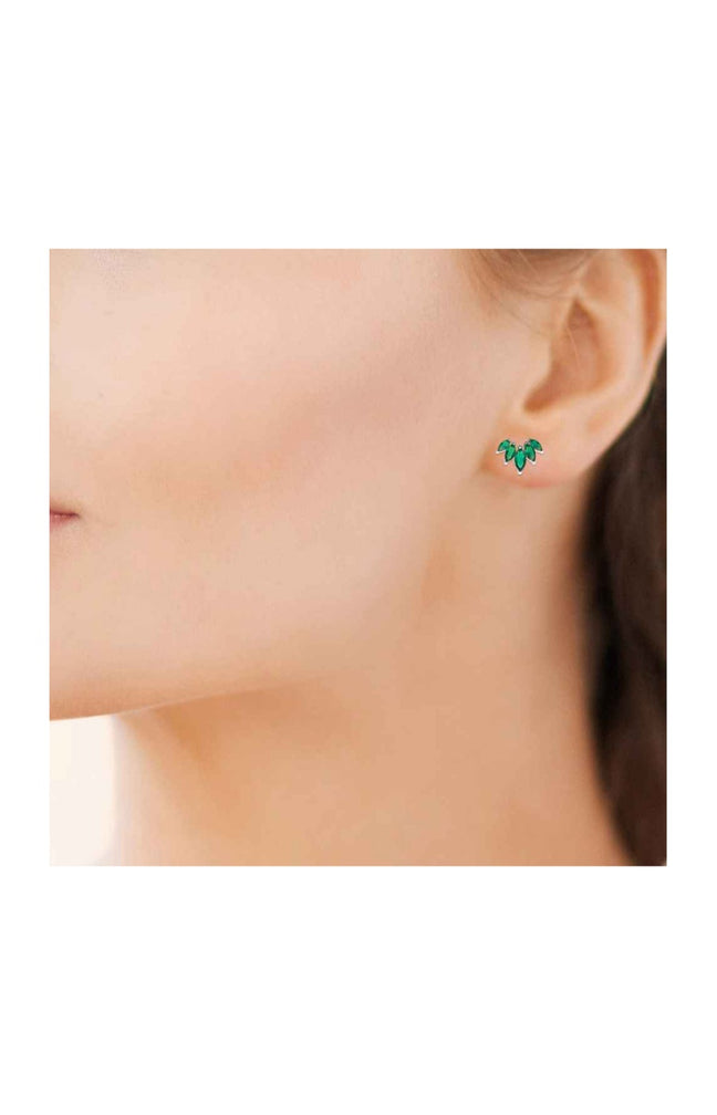 Boucles d'oreilles - Argent 925/1000 rhodié & oxyde de zirconium