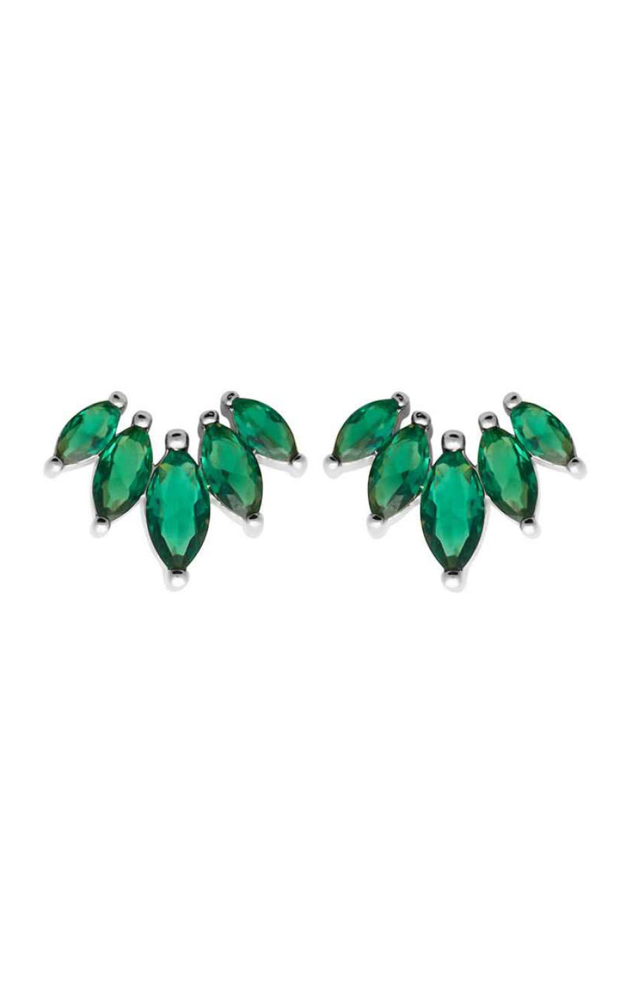 Boucles d'oreilles - Argent 925/1000 rhodié & oxyde de zirconium