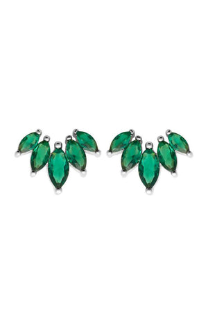 Boucles d'oreilles - Argent 925/1000 rhodié & oxyde de zirconium