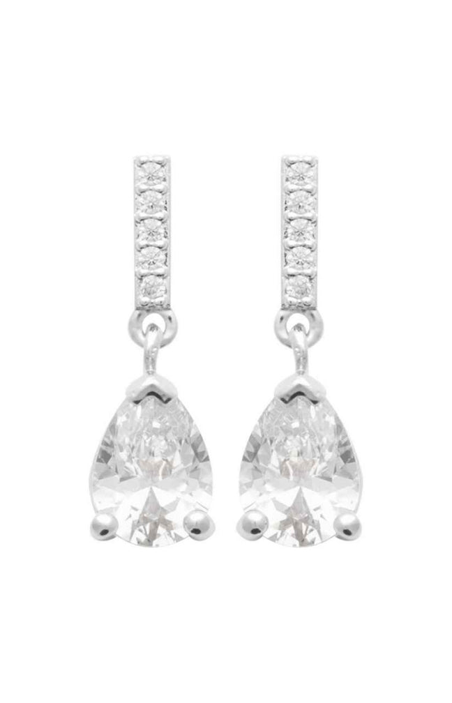 Boucles d'oreilles - Argent 925/1000 rhodié & oxyde de zirconium