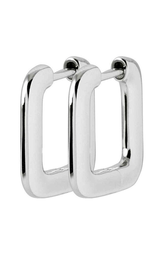 Boucles d'oreilles créoles - Argent 925/1000 rhodié