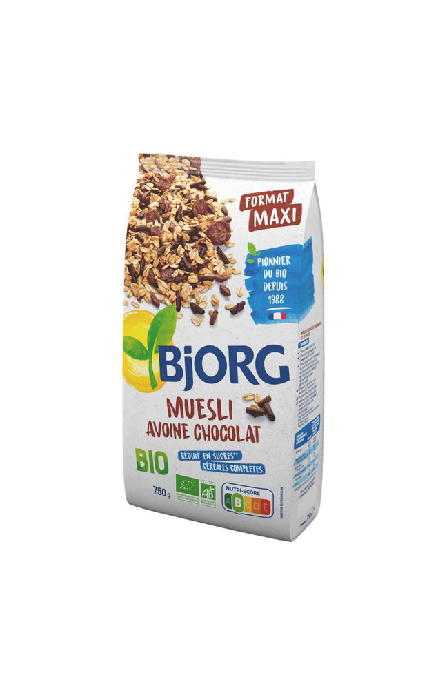 Muesli à l'avoine & chocolat bio - 6 x 750 g