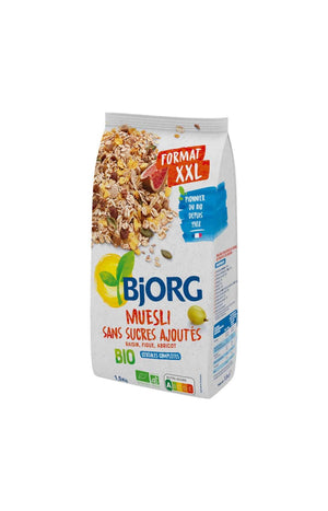 Muesli sans sucres ajoutés bio - Raisin, figue & abricot - 5 x 1.5 kg