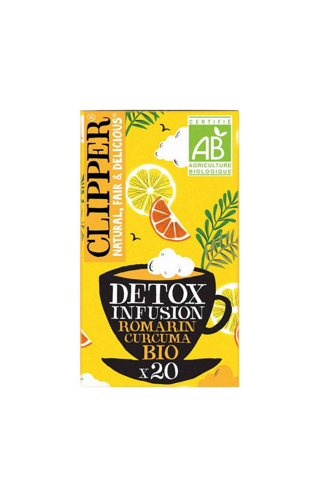 Infusion bio détox - Curcuma & romarin - 6 x 20 sachets