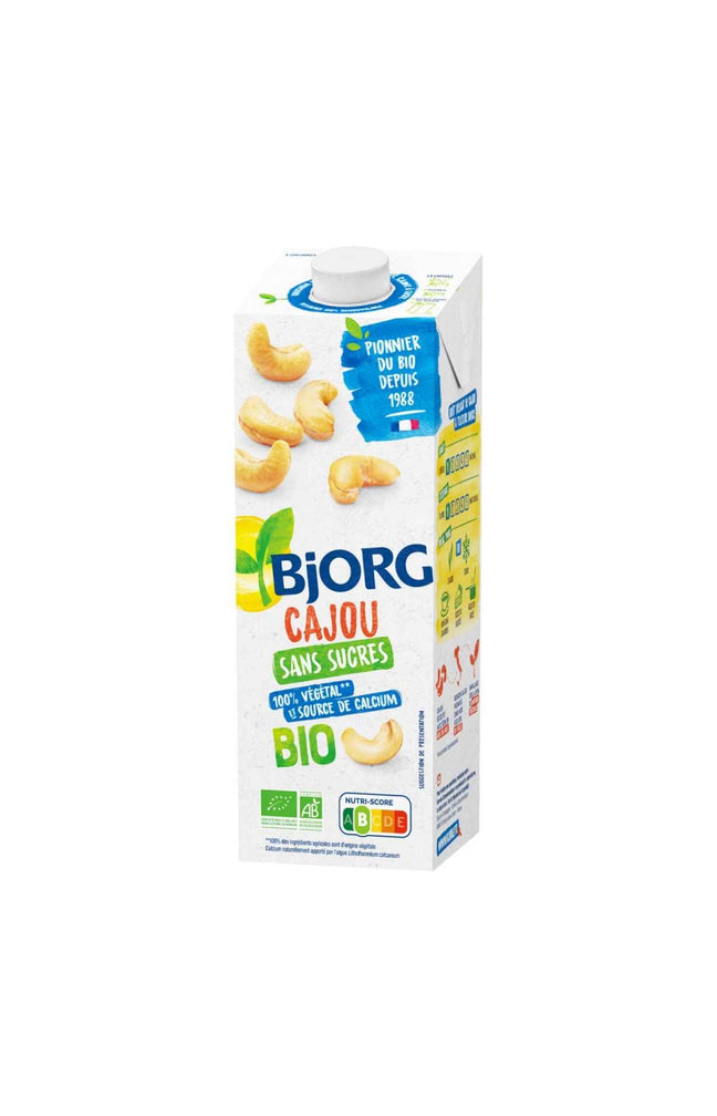 Boissons végétales bio - Cajou - Sans sucres - 12 x 1 L