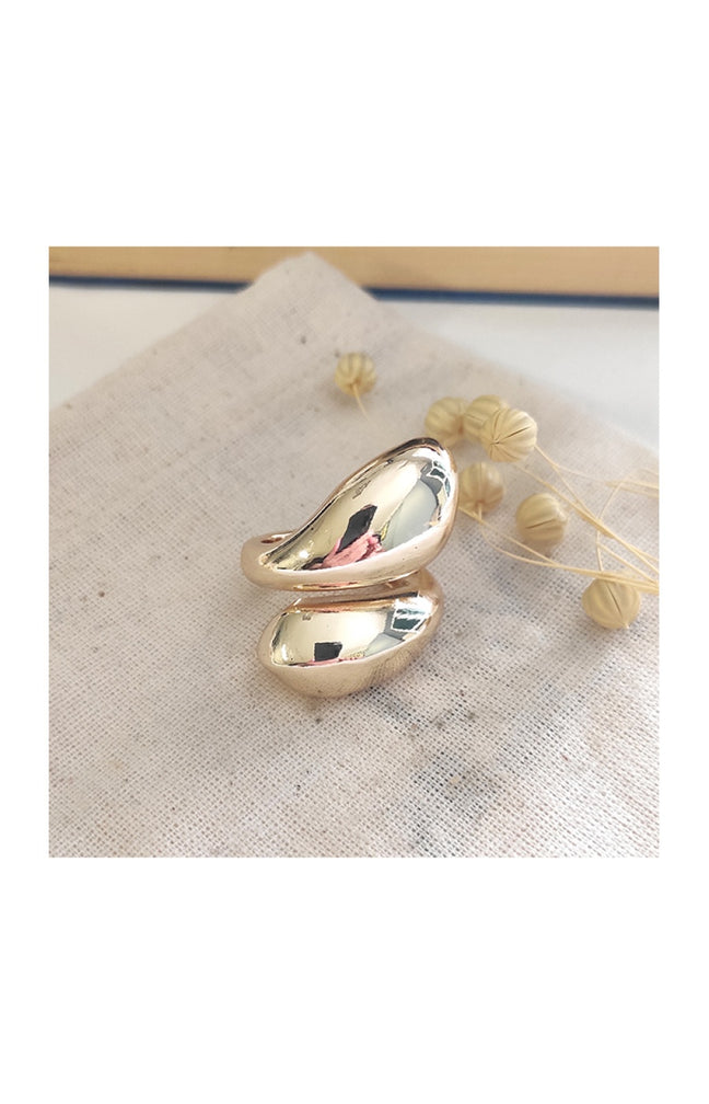 Bague ajustable - Laiton plaqué or