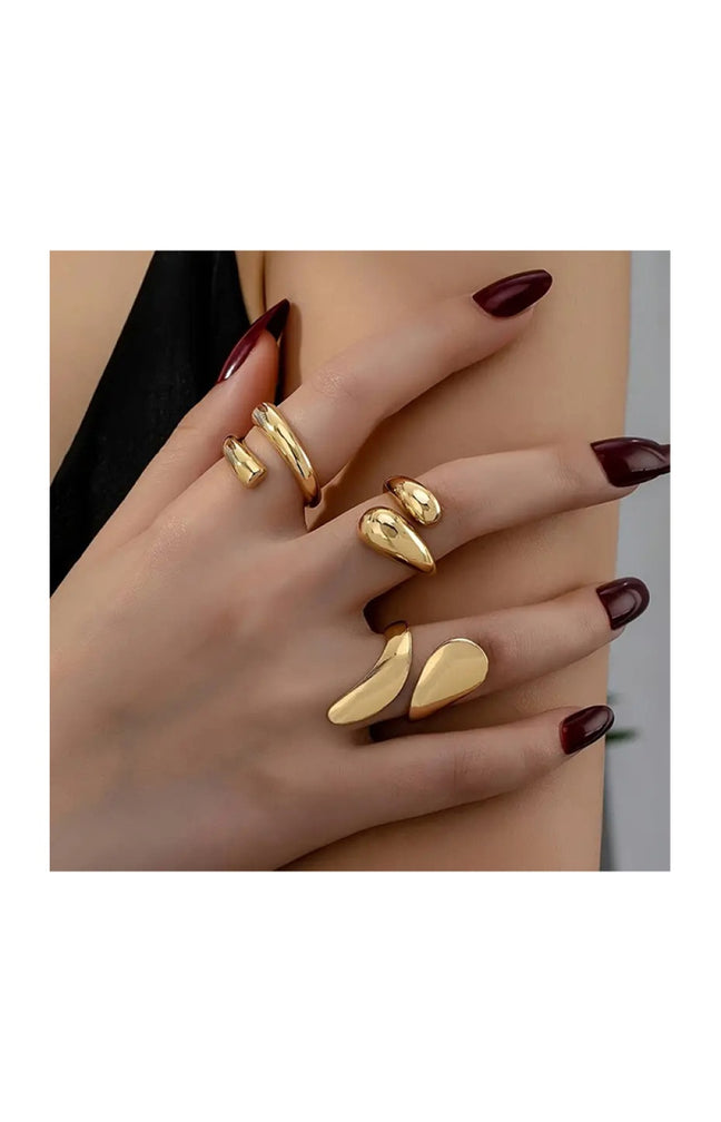 Bague ajustable - Laiton plaqué or