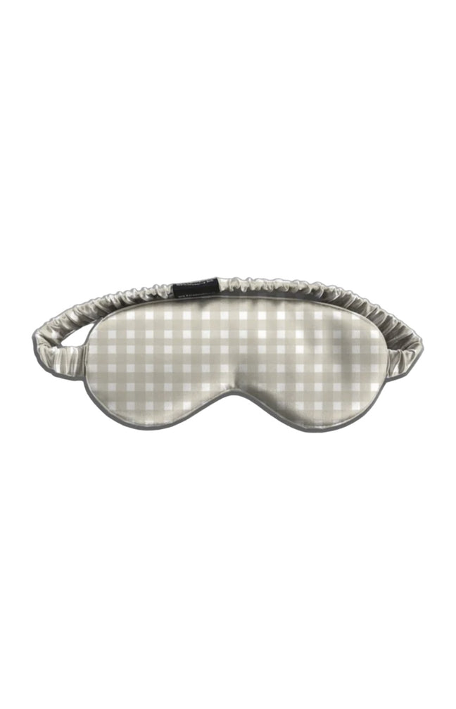 Masque de nuit en soie - Vichy