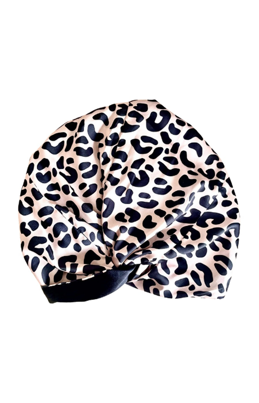 Turban cheveux en satin - Léopard