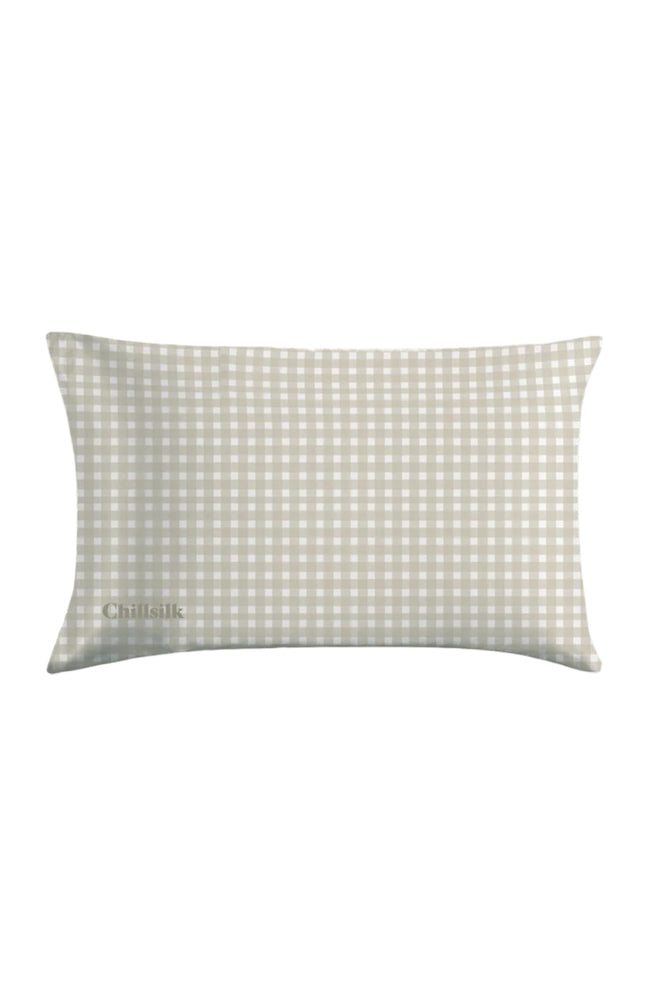 Taie d'oreiller rectangle en soie - Vichy