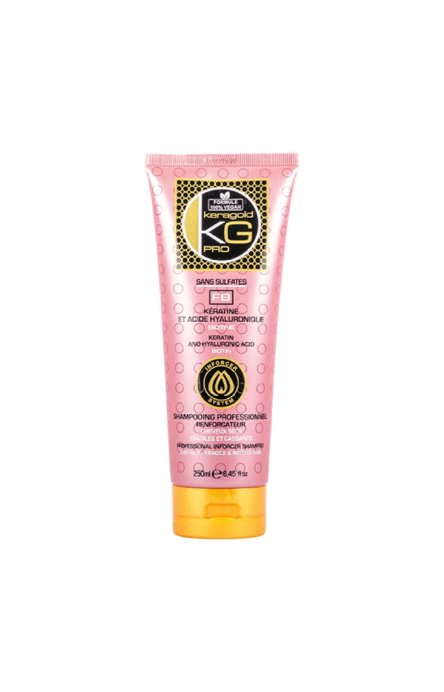 Shampoing réparateur - Kératine & acide hyaluronique - Cheveux abîmés - 250 ml