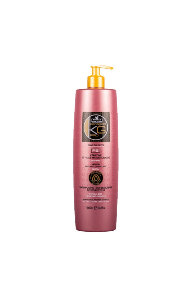Shampoing réparateur - Kératine & acide hyaluronique - Cheveux abîmés