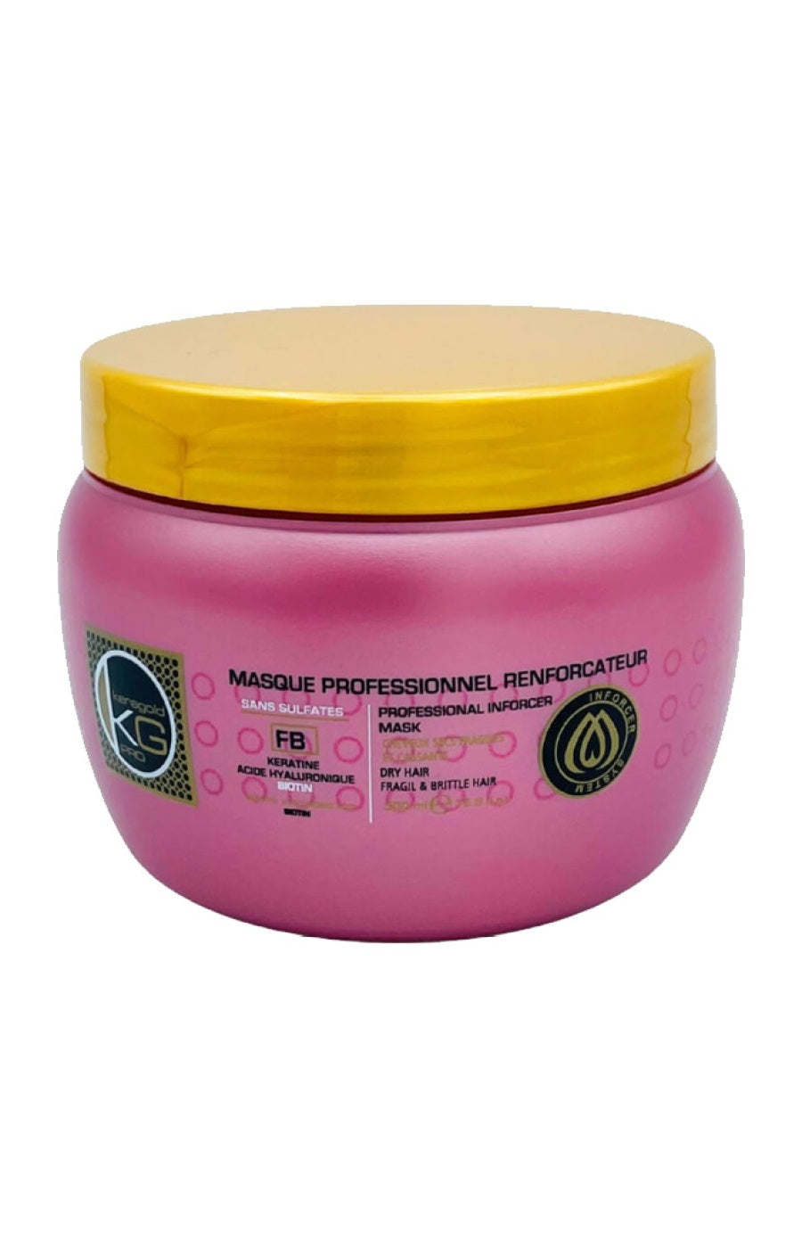 Masque réparateur - Kératine & acide hyaluronique - Cheveux abîmés