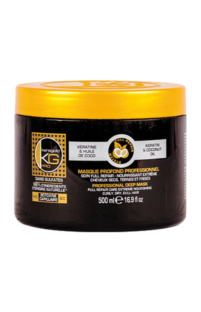 Masque nourrissant - Kératine & huile de coco - Cheveux abîmés - 500 ml