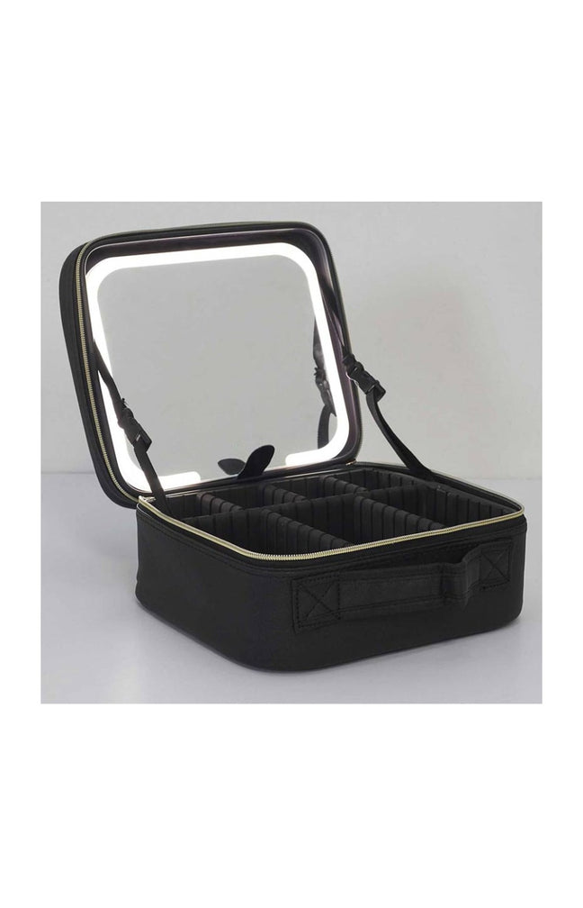 Trousse a maquillage avec miroir LED