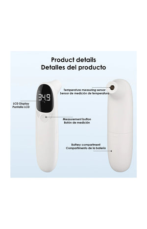 Thermomètre infrarouge sans contact - Mode température corporelle & objets