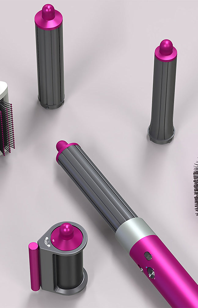Brosse à air chaud multifonction - 6 embouts - Cheveux