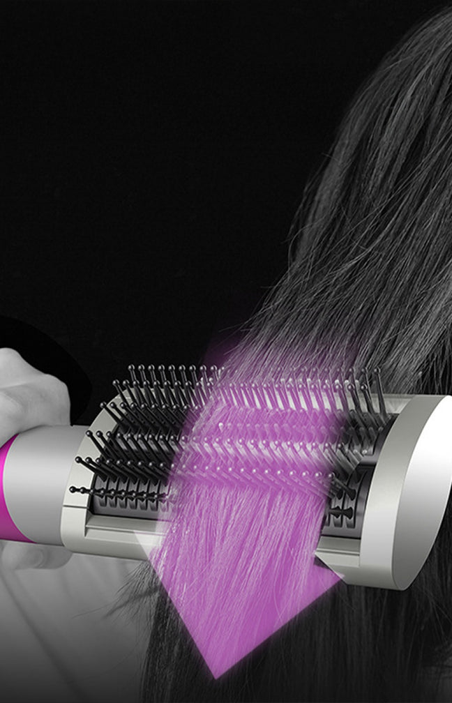 Brosse à air chaud multifonction - 6 embouts - Cheveux