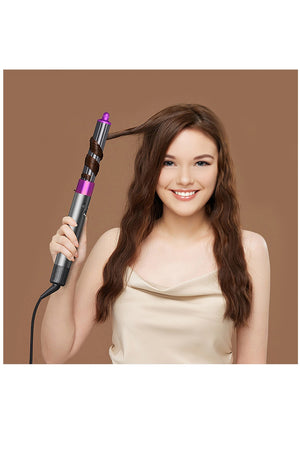 Brosse à air chaud multifonction - 6 embouts - Cheveux