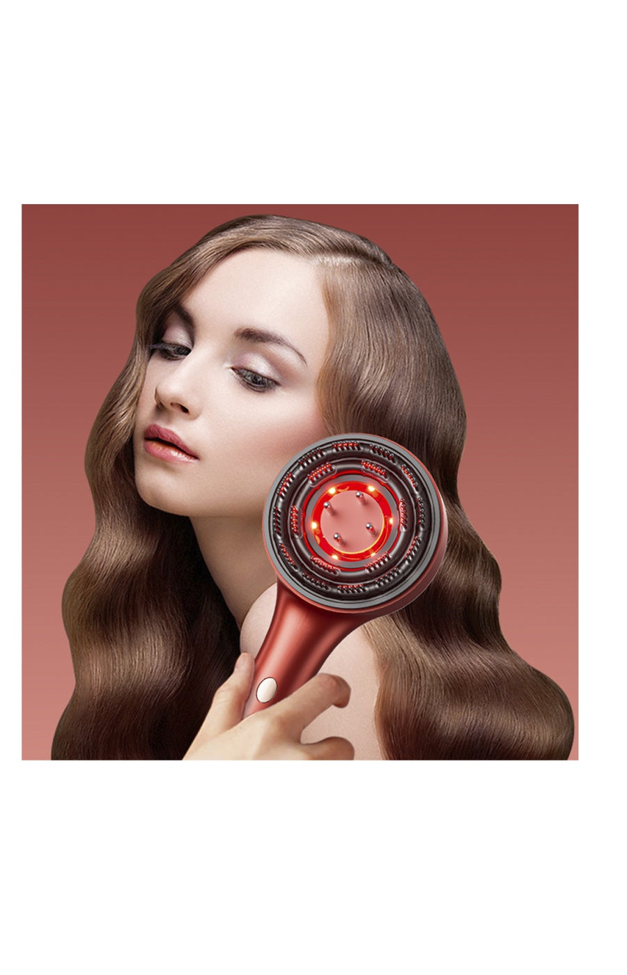 Peigne de soin à la lumière rouge - Cheveux