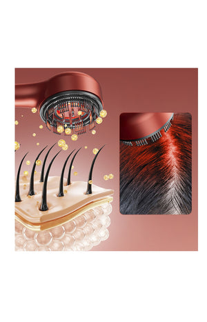 Peigne de soin à la lumière rouge - Cheveux