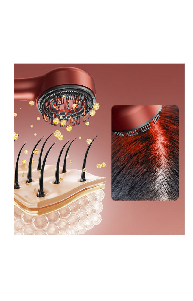 Peigne de soin à la lumière rouge - Cheveux