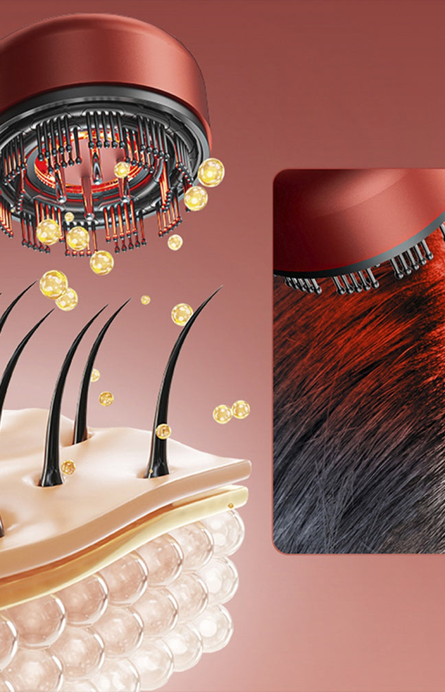 Peigne de soin à la lumière rouge - Cheveux
