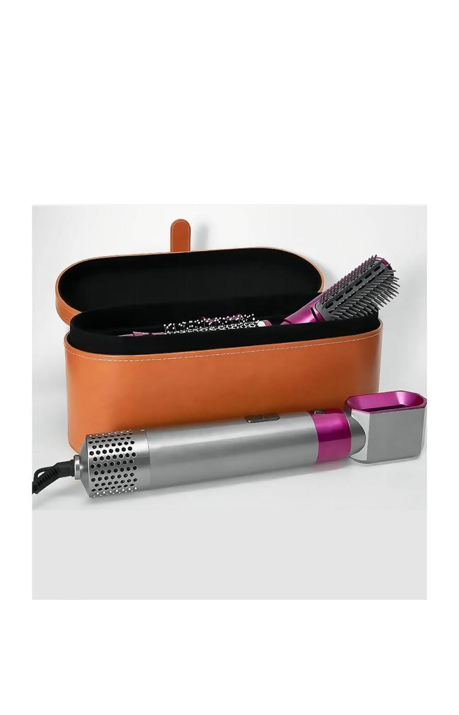Kit sèche-cheveux 5-en-1 - Lissage, séchage & bouclage - 6 produits