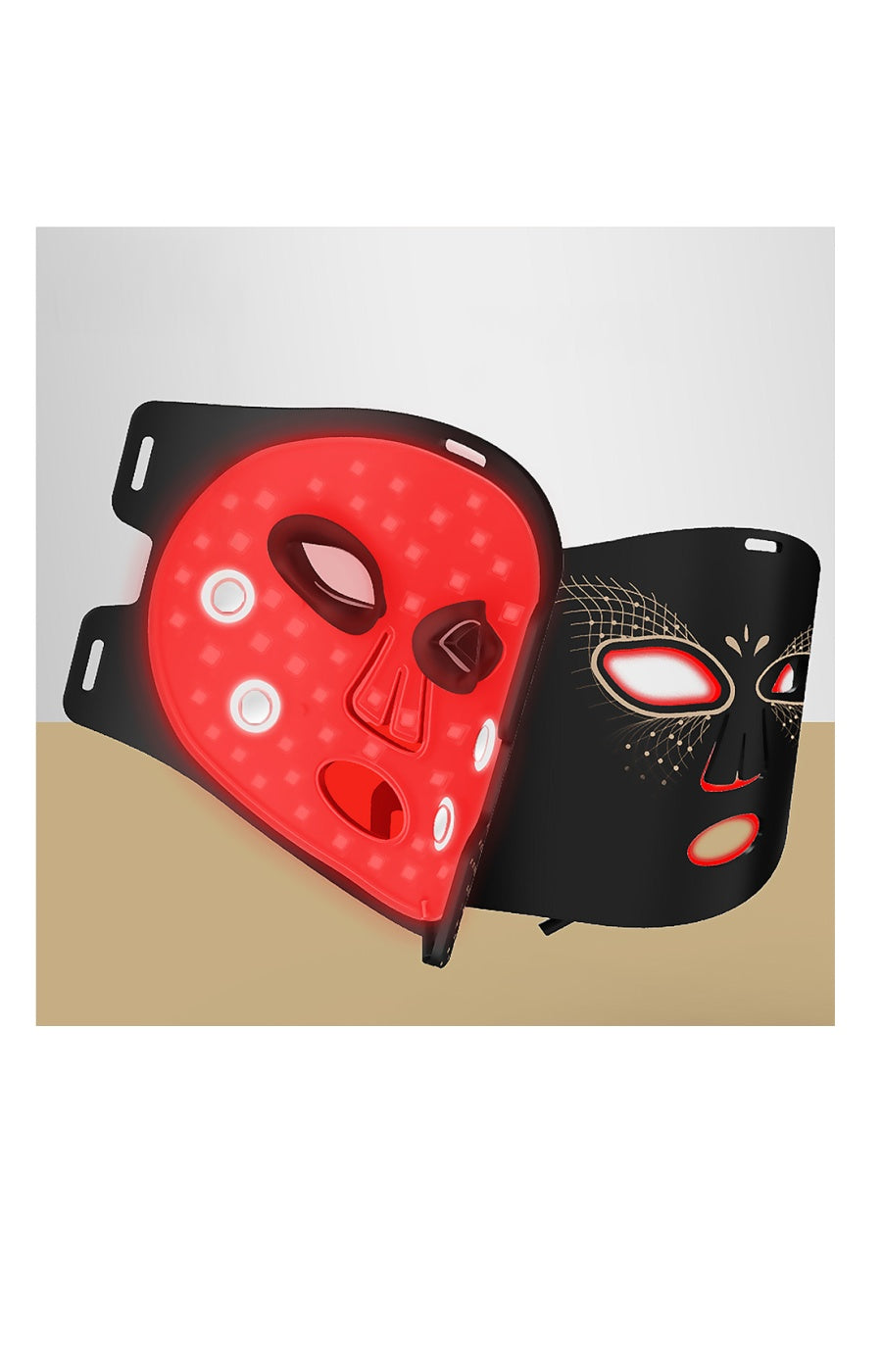 Masque de  luminothérapie LED - Fonction thermique - Visage